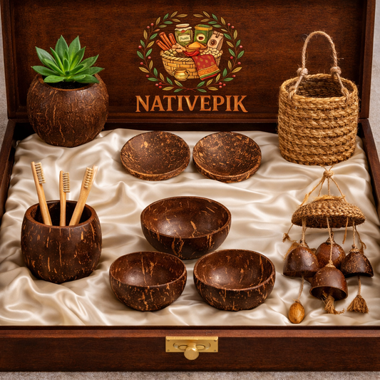 Coconut items for home decor